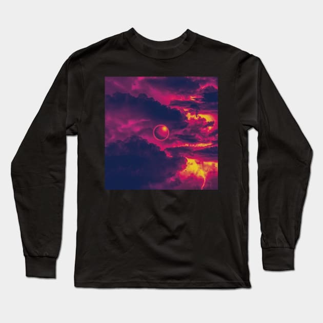 Planet Uranus Art Long Sleeve T-Shirt by TheVintageChaosCo.